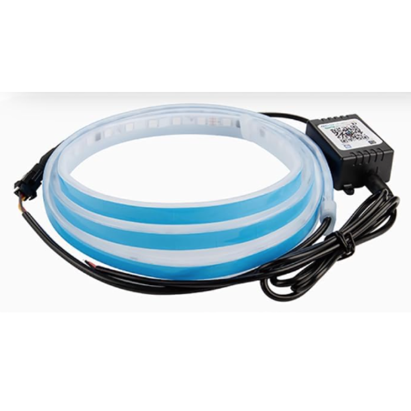 Banda decorativa LED Q D304 RGB pentru masina lungime 1,8m 12V cu aplicatie