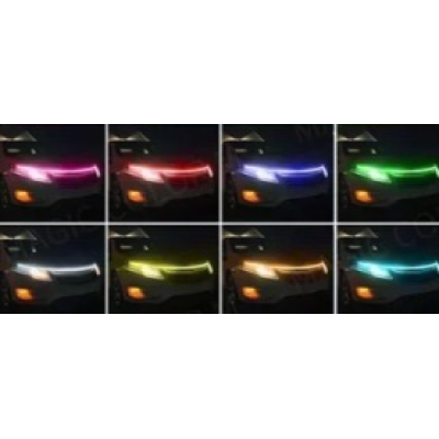 Banda decorativa LED Q D304 RGB pentru masina lungime 1,8m 12V cu aplicatie