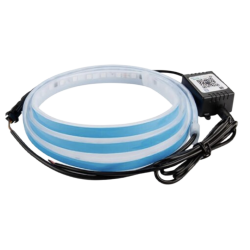 Banda decorativa Led Q D304 RGB pentru masina lungime 1, 8m 12V cu aplicatie