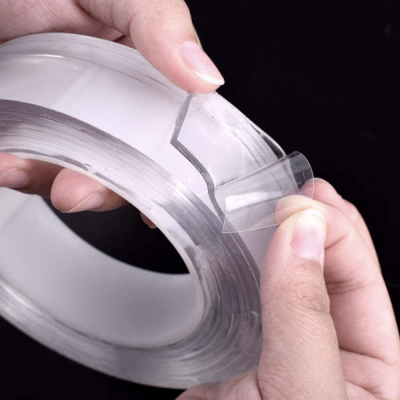 Banda Ivy Grip 5M din SILICON transparent dublu adeziva incolora