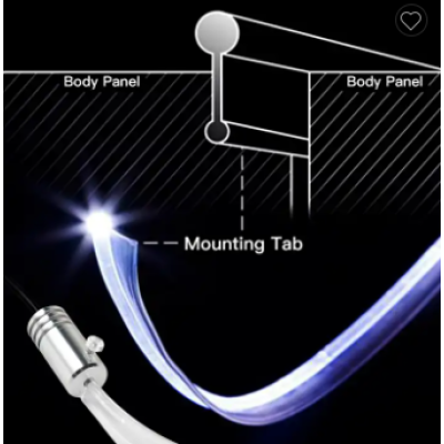 Banda led auto fibra optica cu bluetooth