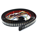 Banda LED autoadeziva rosu galben alb Iluminare 1.5M 12V pentru masina