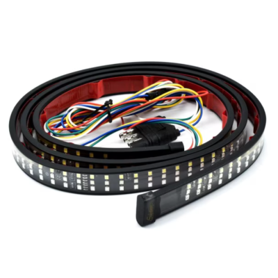 Banda LED autoadeziva rosu galben alb Iluminare 1.5M 12V pentru masina