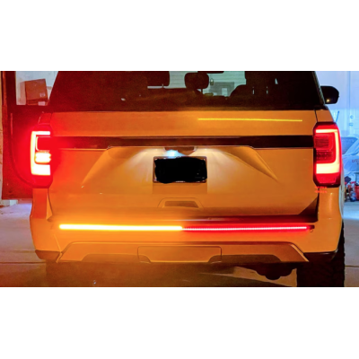 Banda LED autoadeziva rosu galben alb Iluminare 1.5M 12V pentru masina