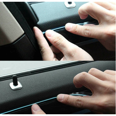 Banda LED Neon Auto  2M ALBASTRA