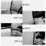 Banda Protectie Usa Auto Neagra din Cauciuc 5M MD