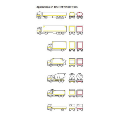 Banda Reflectorizanta Galbena 25 m FAGURE Auto