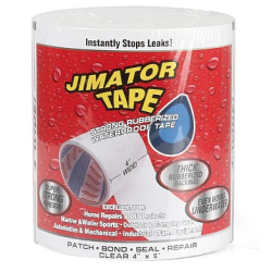 Banda Super Adeziva Reparatoare JIMATOR TAPE lata 8" x 5' ALBA