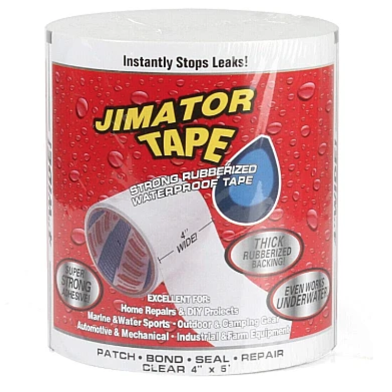 Banda Super Adeziva Reparatoare JIMATOR TAPE lata 8" x 5' ALBA