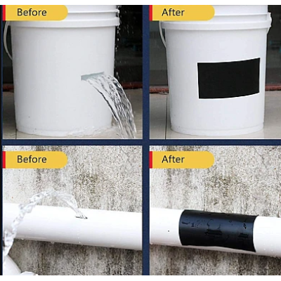 Banda Super Adeziva Reparatoare JIMATOR TAPE lata 8" x 5' ALBA