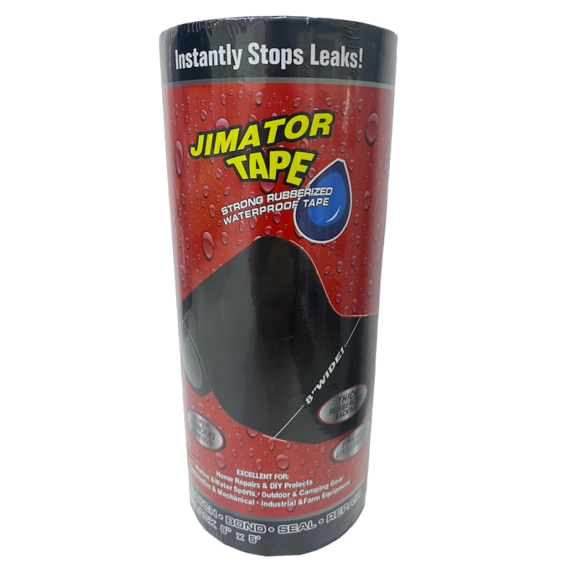 Banda Super Adeziva Reparatoare JIMATOR TAPE lata 8" x 5' Neagra