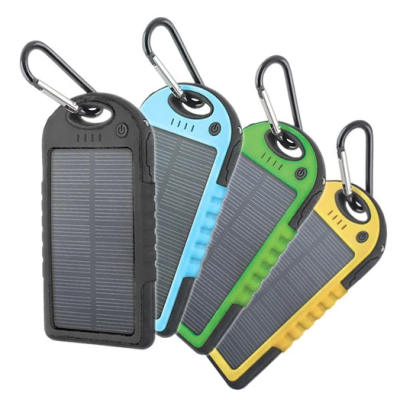 Baterie externa cu incarcare solara 5000 mAh 2 x USB