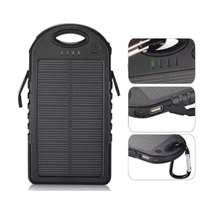 Baterie externa cu incarcare solara 5000 mAh 2 x USB