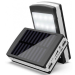 Baterie externa cu incarcare solara si lanterna 20 LED uri