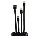 Baterie externa portabila 3 in 1 CD219 capacitate 10000mAh USB LED