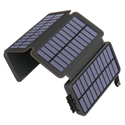 Baterie Externa Solara Power Bank 20 000 mAh 4 Panouri