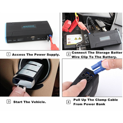 Baterie portabila 50800 mAh cu iluminare LED + starter extern auto