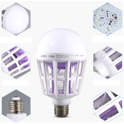 Bec 2 in 1 cu lampa UV impotriva insectelor