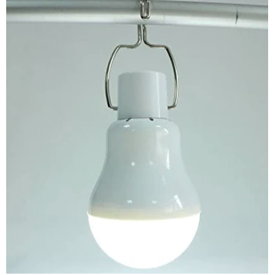 Bec cu leduri portabil 5WLL-028 si mini panou solar inclus