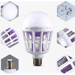 Bec Led 2 in1 Cu Lampa UV Impotriva insectelor15W E27