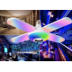Bec LED 4 elice RGB boxa incorporata bluetooth telecomanda