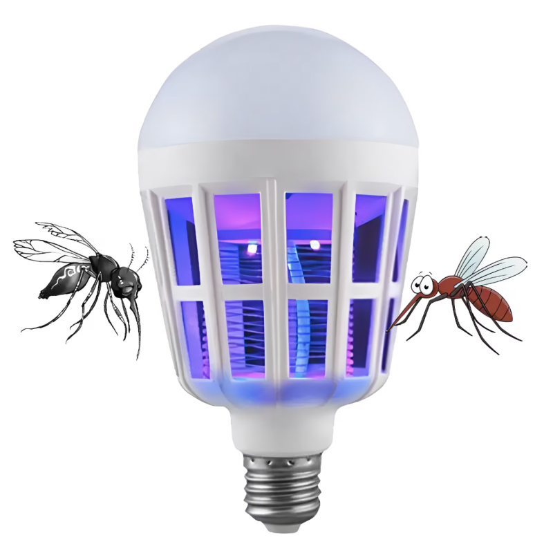 Bec LED Anti Insecte cu lumina alba naturala puternica 15W E27 OF
