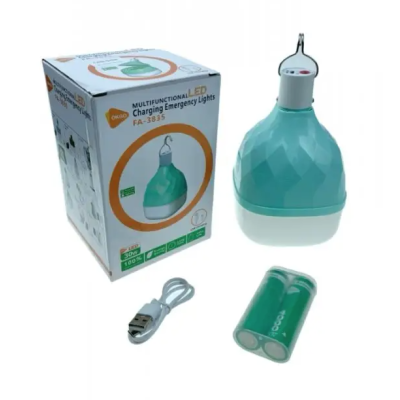 Bec LED camping  reincarcabil portabil cu carlig si baterii Li ion sau AA FA 3835