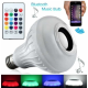 Bec led cu difuzor Bluetooth si telecomanda