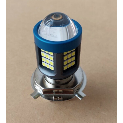 Bec Led H4 MOTO cu doua faze 3030 cu 61 LED SMD temperatura 6000k putere 160W 15000 lm