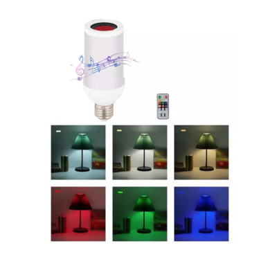 Bec Muzical LED bluetooth telecomanda difuzor 9W