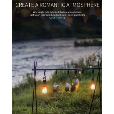 Bec portabil YX 801 cu incarcare solara si carlig