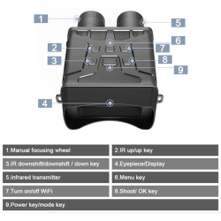 Binoclu Profesional Q NV01 cu vedere Nocturna rezolutie HD 1080P