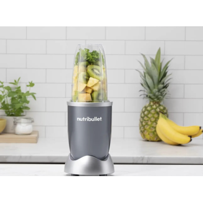 Blender si Storcator Nutribullet 600 W cu 1 viteza cupa inalta 0.7l Gri