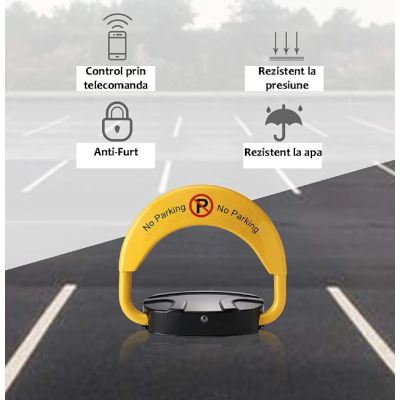 Blocator loc parcare automat Galben/Negru