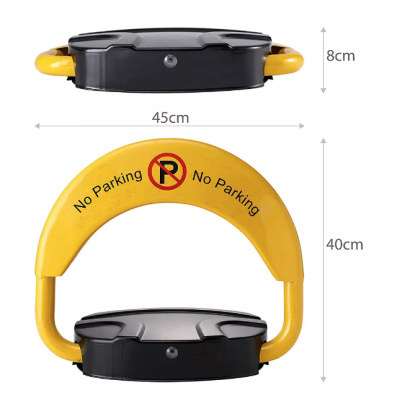 Blocator Parcare Automat Functionare pe Baterii Control de la Distanta galben