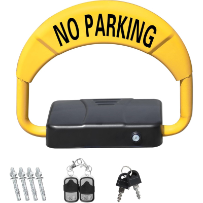 Blocator parcare automat tip bariera rabatabil functie anti furt cu alarma control de la distanta cu cheie si telecomanda Inclusa