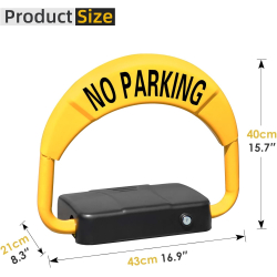Blocator parcare automat tip bariera rabatabil functie anti furt cu alarma control de la distanta cu cheie si telecomanda Inclusa