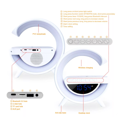 Boxa Bluetooth BT3401 LED display incarcare wireless ceas cu alarma
