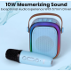 Boxa bluetooth cu microfon wireless KP K01 cu lumini RGB efecte vocale