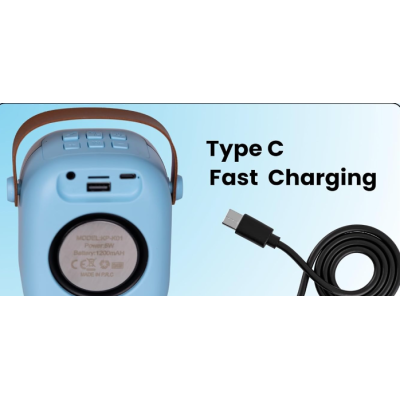 Boxa bluetooth cu microfon wireless KP K01 cu lumini RGB efecte vocale