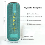 Boxa Bluetooth LED RGB KP 558 reincarcabila MP3 radio USB