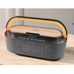 Boxa Bluetooth MD S305 cu lumina LED incarcator wireless si ceas