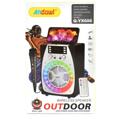 Boxa Bluetooth Q YX606 fara fir cu lumina RGB