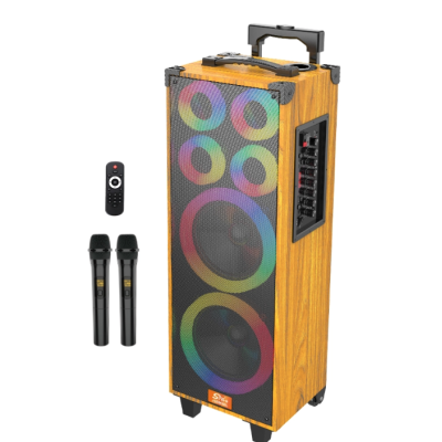 UB Boxa karaoke JQS 9088L de 8 x 2 inch 18000W cu led multicolor