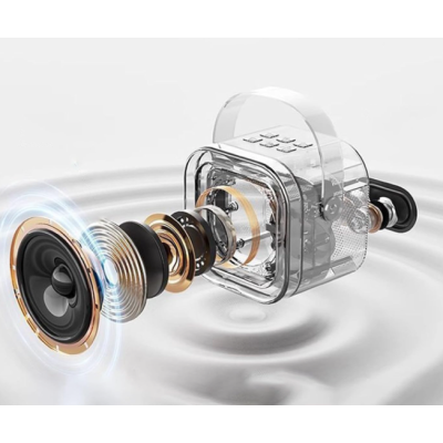 Boxa Karaoke Portabilă K12 cu 2 Microfoane Wireless LED RGB Radio FM