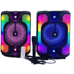 Boxa Portabila 8" KTS-1766 RGB cu Microfon si Telecomanda