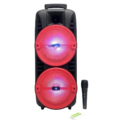 Boxa Portabila 8 x 2 inch KTS 1745 RGB cu Microfon si Telecomanda 2400 mAh