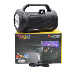UB Boxa portabila AI136 cu panou solar si lanterna USB Bluetooth