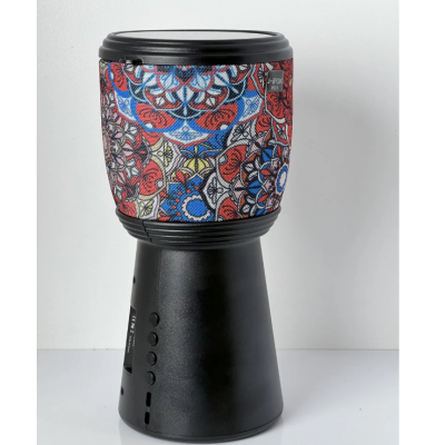 Boxa portabila bluetooth cu incarcare solara design Darbuka cu radio FM si lanterna