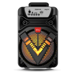 Boxa portabila Bluetooth ZQS 6140 cu led 6.5 inch 1500Mah